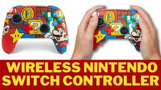 PowerA Enhanced Wireless Nintendo Switch Controller  Mario Pop  gaming controllers  video gaming [upl. by Atinahc]