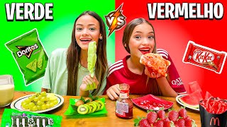 COMENDO VERDE VS VERMELHO POR 24 HORAS [upl. by Abramo529]