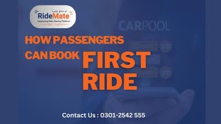 How Passengers Get First Ride on RideMateCarpool amp Rideshare [upl. by Forsta]