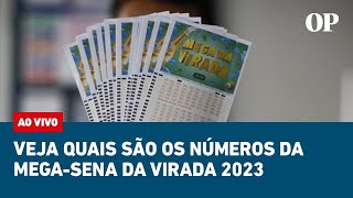 🔴 AO VIVO Assista quais são os números da MegaSena da Virada 2023 [upl. by Iat]