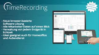 TimeRecording  Arbeitszeiterfassung Administration Demo [upl. by Arahsak824]