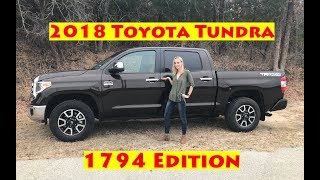 2018 Toyota Tundra 1794 Edition  Classic Meets Luxury [upl. by Anialad594]