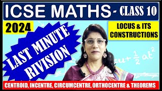 LOCI LOCUS AND ITS CONSTRUCTIONS  GEOMETRY  MATHEMATICS  ICSE BOARD  CLASS 10 [upl. by Levitt291]