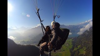 Paragliding in Interlaken  Switzerland Travel Vlog [upl. by Yracaz]