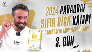 2024  PARAGRAF SIFIR RİSK KAMPI  3GÜN  PARAGRAFTA YARDIMCI DÜŞÜNCE  PDF sıfırrisk [upl. by Noemad]