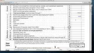 How to Fill Out Form 1065 for Partnership Tax Return [upl. by Acceb]