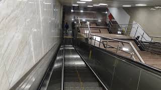 Deep escalator at Egmore Metro [upl. by Anirroc]