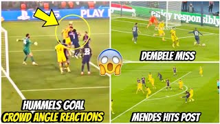 🤯Crowd Goes WILD Over Hummels Goal for Dortmund  Epic Moment at UCL Semifinal 20 PSG Reaction [upl. by Mik]