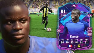 91 FLASHBACK KANTE SBC PLAYER REVIEW  EA FC 24 ULTIMATE TEAM [upl. by Enilram]