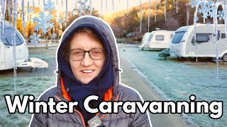 45 Full Time Caravanning in the winter What its like to live in a caravan [upl. by Nodnil160]