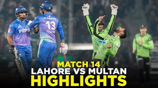 Full Highlights  Lahore Qalandars vs Multan Sultans  Match 14  HBL PSL 9  M2A1A [upl. by Enivid]