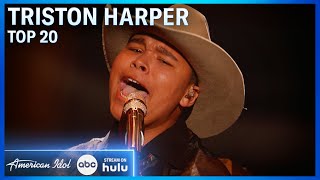 Triston Harper Original Song quotHOPEquot Hold On Pain Ends  American Idol 2024 [upl. by Neirod112]