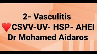 2 Vasculitis by Dr Mohamed Aidaros [upl. by Aneehta911]