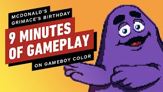 McDonalds Grimaces Birthday on GameBoy Color 9 Minutes of Gameplay 2023 [upl. by Eirrok874]