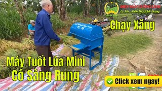 Máy Tuốt Lúa Mini Thịnh Thành CL68 Lắp Động Cơ Xăng GX200 [upl. by Richard363]