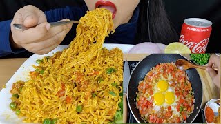 ASMREGG MAGGI RECIPEEATING EGG MAGGI AND CHILLI CHICKEN [upl. by Alphard807]