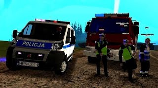 GTA San Andreas  Wypadek przy pościgu i pożar śmietnika  JRG Łańcut w akcji [upl. by Nee790]