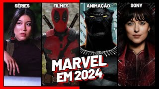 TODOS os LANÇAMENTOS da Marvel em 2024  Filmes  Séries  Animações  marvel [upl. by Chery558]