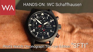 Handson IWC Schaffhausen Pilot’s Watch Chronograph TOP GUN Edition “SFTI” [upl. by Phillis68]