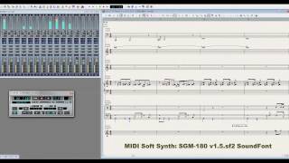 SoundFont SGM180 v15sf2 Timbre Comparison of Midi Soft Synthesizer Part910 [upl. by Nyvlem]