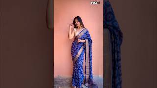 Elegant Poses In Saree  howtopose sareeposes shorts  Santoshi Megharaj [upl. by Seuqramed]