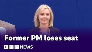 Moment former PM Liz Truss loses seat in UK general election  BBC News [upl. by Low]