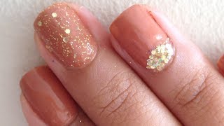 Unhas nude com dourado [upl. by Kassi793]