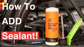 How To Add Sealant To Your Tubeless Tires 4k [upl. by Ayik]