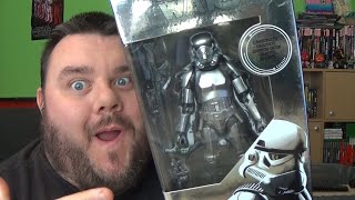 Star Wars Black Series Carbonized Stormtrooper 40th Anniversary Action Figure Review [upl. by Otit]