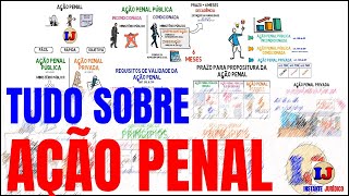 X  TUDO sobre AÇÃO PENAL  DIREITO PENAL E PROCESSUAL PENAL [upl. by Ablem308]