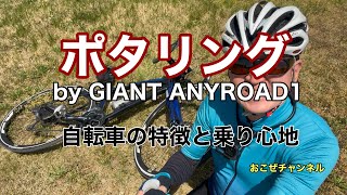 ポタリング by GIANT ANYROAD1 自転車の特徴と乗り心地 [upl. by Dlaregztif]