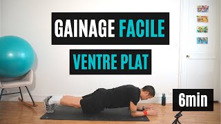 6min de GAINAGE pour un VENTRE PLAT [upl. by Refeinnej252]