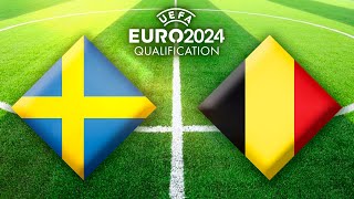 Schweden  Belgien ⚽ FußballEMQualifikation 2024 European Qualifiers [upl. by Marcie]