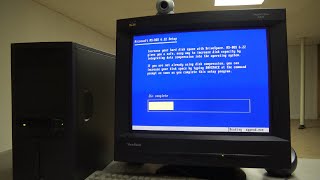 Install MSDOS 622 from 144MB Floppy Disks to Pentium 4 Retro PC in the BACKROOMS [upl. by Ahcas]