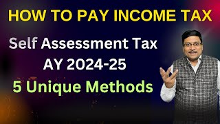 How to Pay Tax AY 202425  How to pay self Assessment Tax  How to Pay Advance Tax  Tax payment [upl. by Llertnauq]