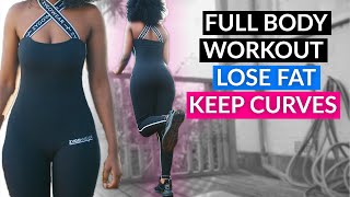 Full Body Workout At Home To Get A Small Waist And Keep Your Curves  Glow Up Week 1 [upl. by Aoht]