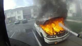 How to quickly and Professionally extinguish a car fire [upl. by Wendalyn]