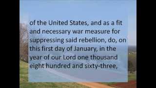 Emancipation Proclamation  Hear and Read the Full Text  Abraham Lincoln [upl. by Noissap]