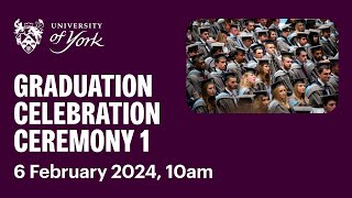 Ceremony 1 Graduation Livestream 6 February 2024 10am [upl. by Mollie]