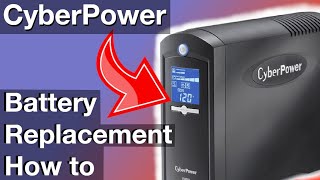 Battery Replacement CyberPower 1500AVR How to instructions [upl. by Aniakudo221]