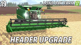 NEW HEADER and 3rd CUT SILAGE  Lone Oak Farm  Farming Simulator 17  19 [upl. by Rosabelle490]