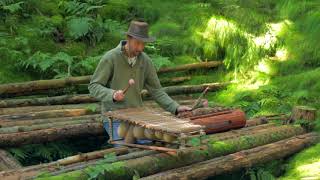 African percussion sounds in the forest at Priddy Somerset [upl. by Faludi]