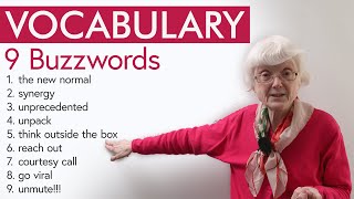 English Vocabulary Builder Learn 9 BUZZWORDS [upl. by Arahset]