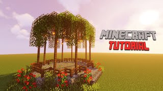 Minecraft How to make a Large Gazebo Tutorial [upl. by Ruenhs]