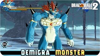 Demigra Monster Form Playable VS Broly in Dragon Ball Xenoverse 2 mod [upl. by Bollen734]