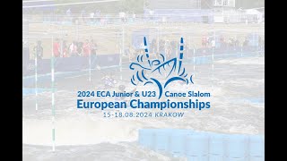 Sunday Kayak Cross  2024 ECA Junior and U23 Canoe Slalom European Championships Krakow [upl. by Aihsekat410]