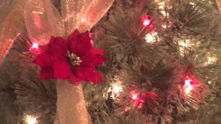 How to Criss Cross Ribbon on Your Christmas Tree [upl. by Digdirb]