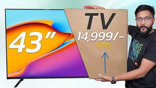 I Bought 43quot Big  Smart TV Under 15000 Price Budget [upl. by Taffy]