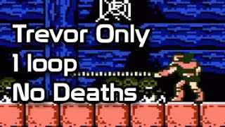 NES Castlevania III Akumajou Densetsu Trevor NoDeath Playthrough [upl. by Adiam39]