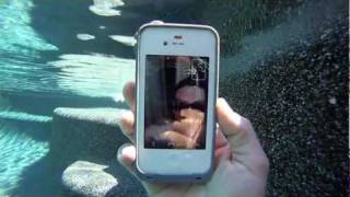 iPhone 4s FaceTime video underwater with LifeProof case  MicBergsma [upl. by Areikahs]